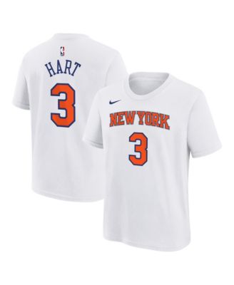 Big Boys and Girls Josh Hart White New York Knicks Association Name & Number T-Shirt
