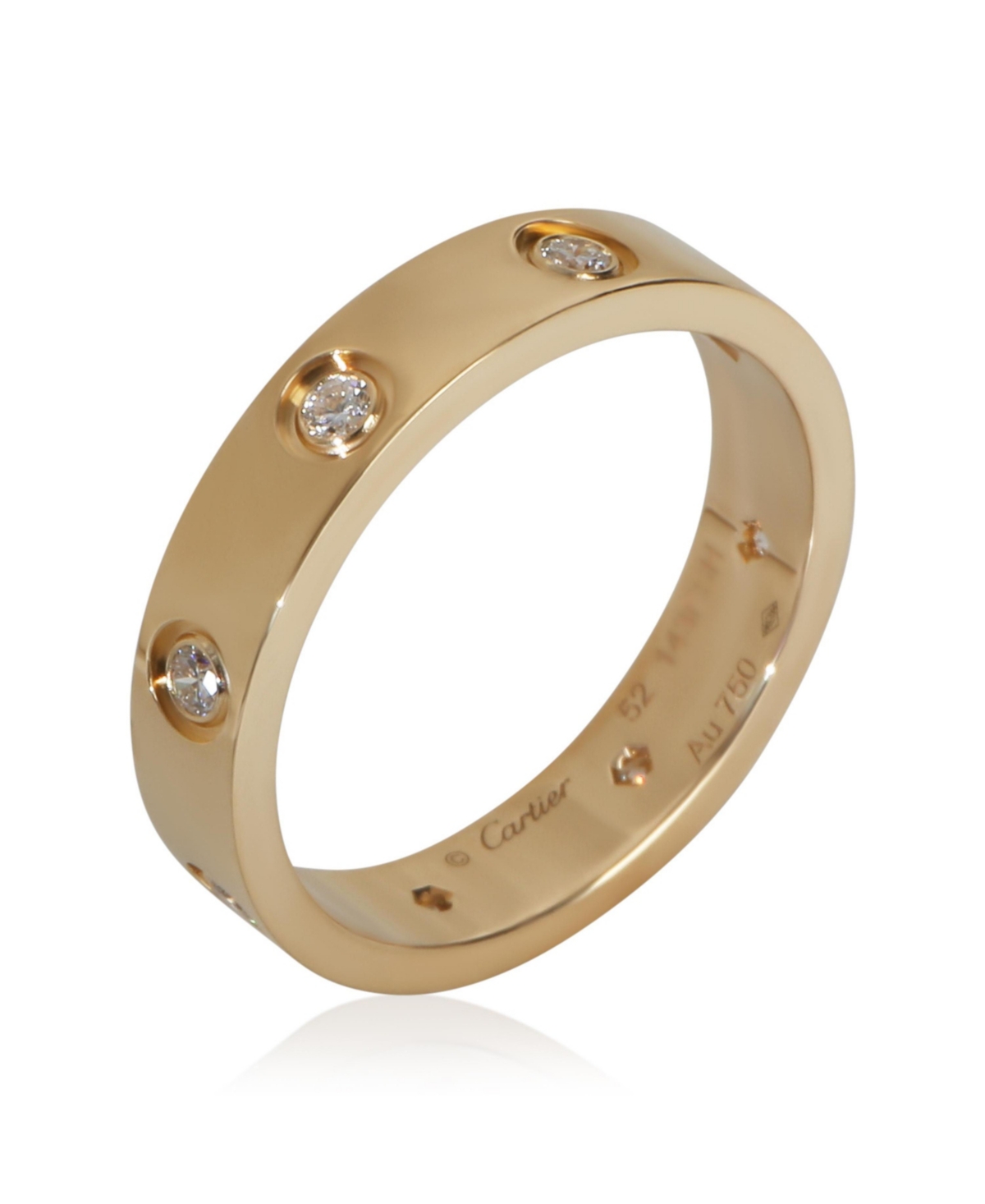 Pre-Owned Cartier Yellow Gold Diamond Small Model Love Ring