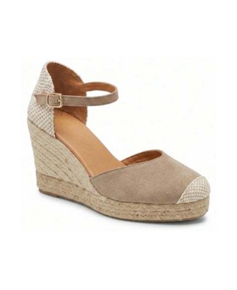 Женские сандалии Menina Step Jimena High Strap Espadrille Sandal, цвет: Серо-коричневый