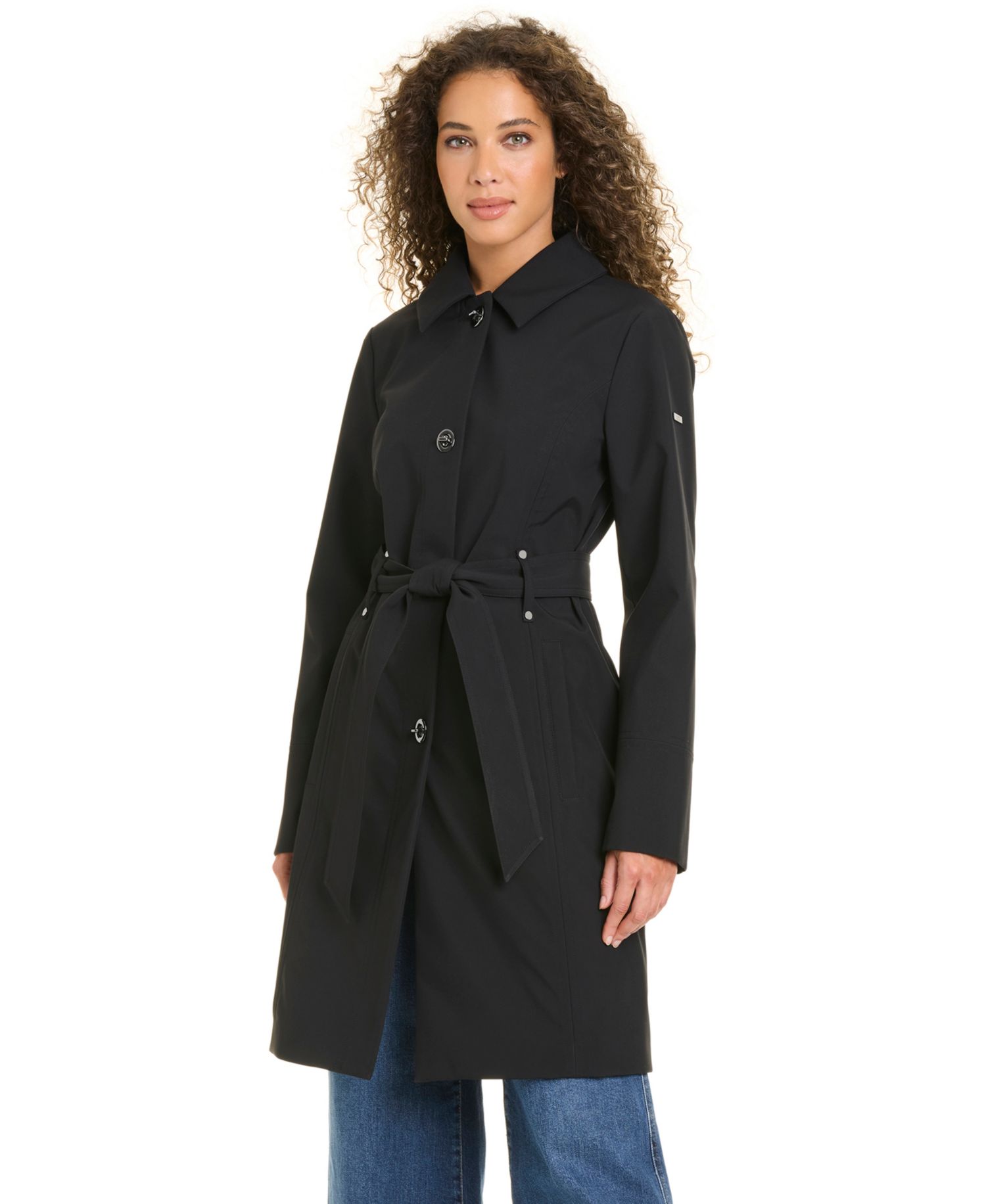 Women's Belted Softshell Coat