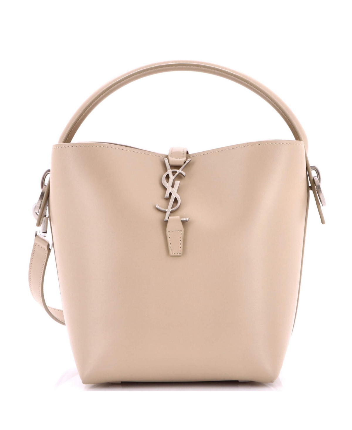 Pre-Owned Saint Laurent Mini Le 37 Bucket Bag Leather