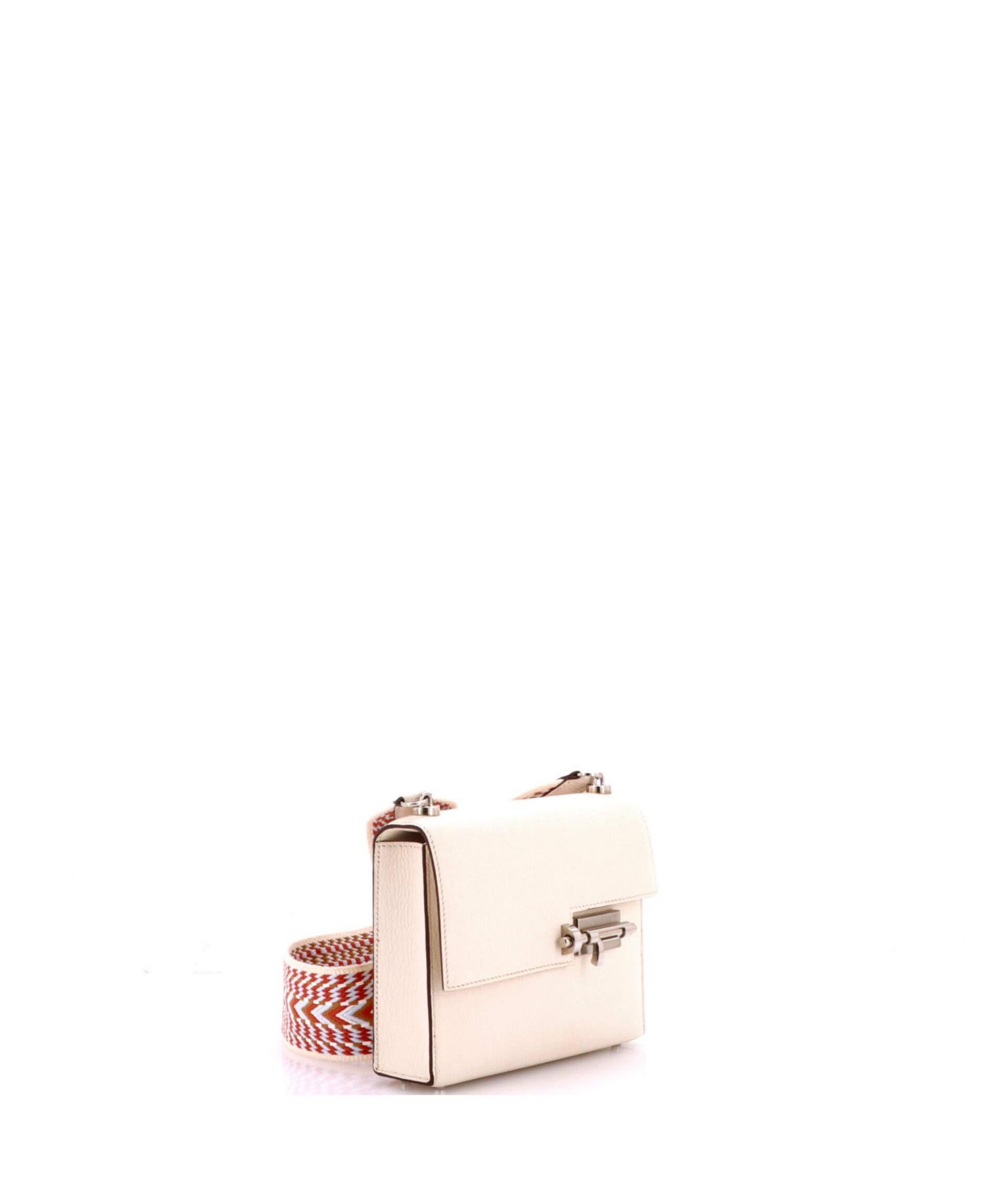 Mini Verrou Bag Chevre Mysore and Canvas