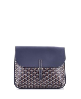 Coursier Messenger Bag Coated Canvas and Leather
