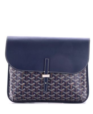 Coursier Messenger Bag Coated Canvas and Leather