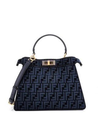 Medium Peekaboo ISeeU Bag Zucca Tapestry