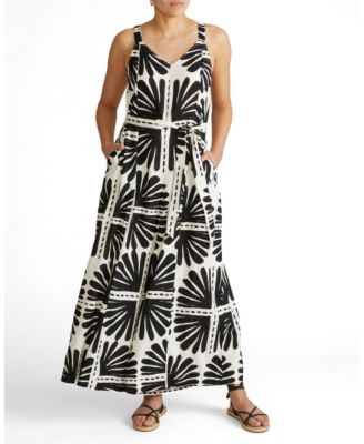 Plus Size Promenade Linen Jumpsuit