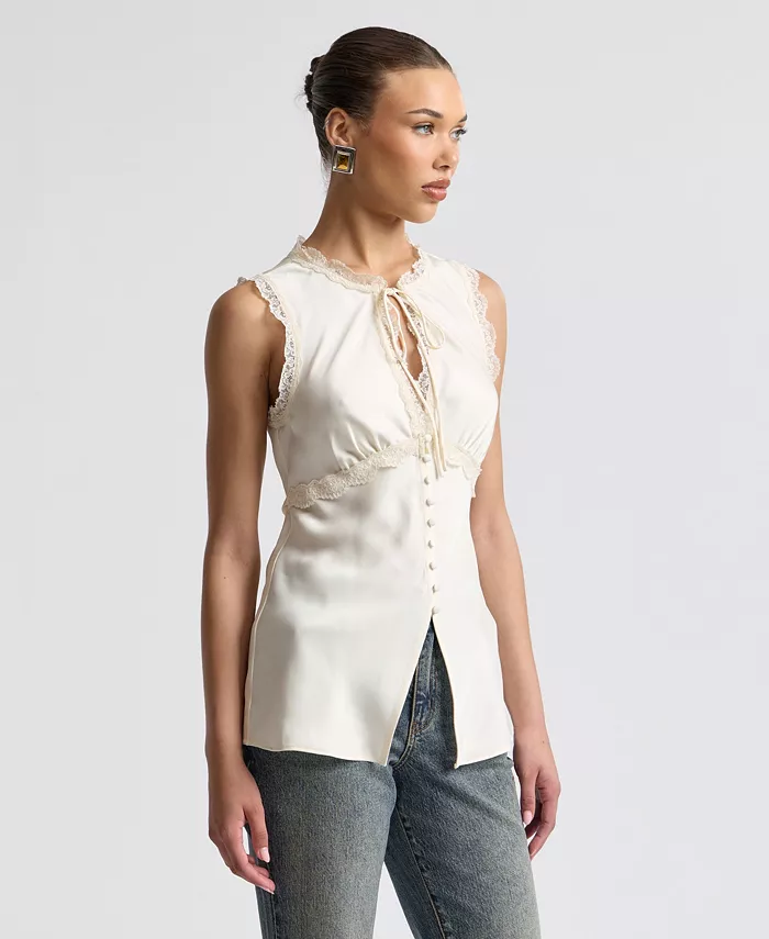 Women's Keyhole Cutaway Empire Top - thumbnail 3