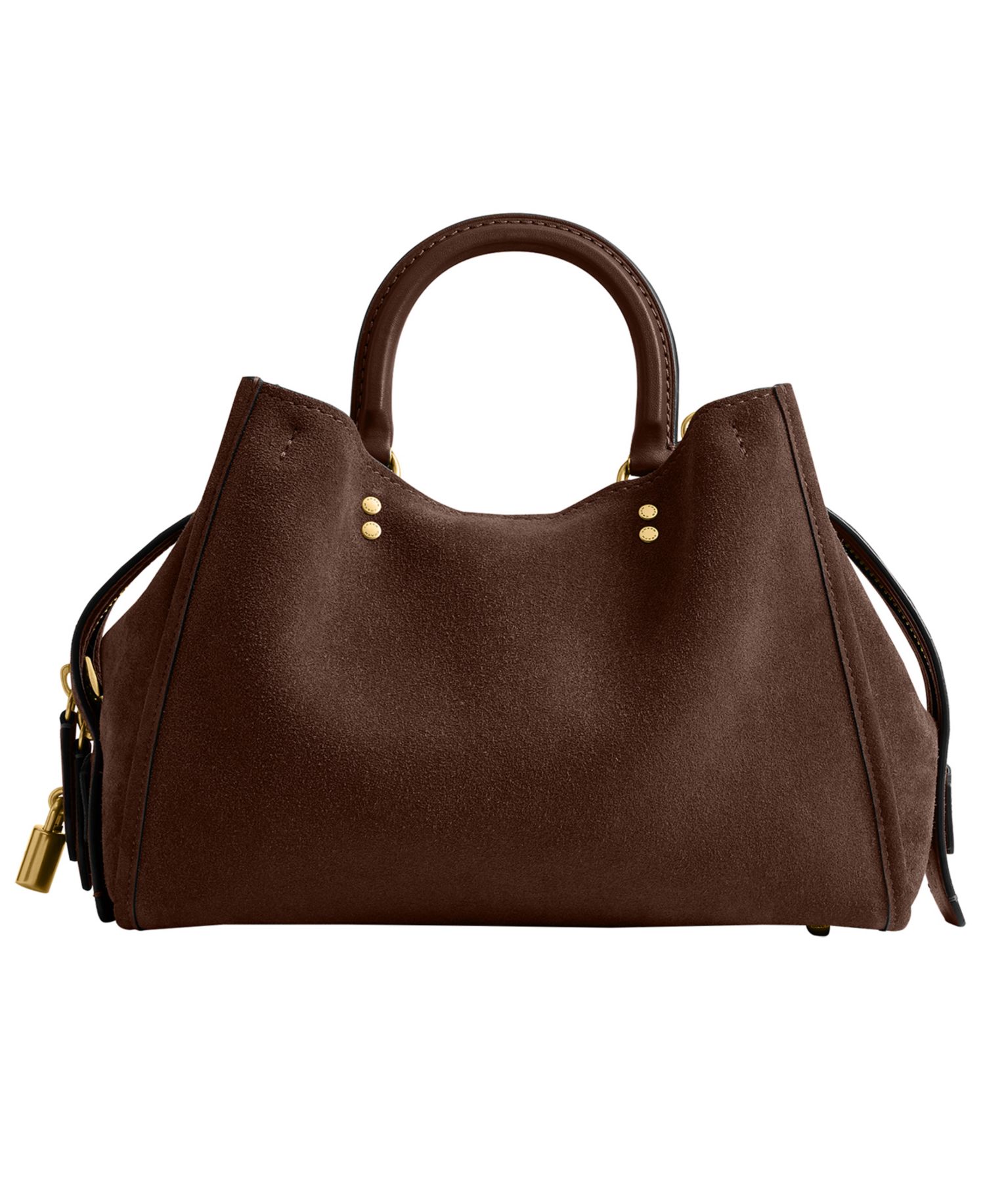 Rogue Medium Suede Satchel Handbag 31