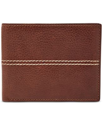 Fossil - Men's Turk Leather L-Zip RFID Bifold Wallet
