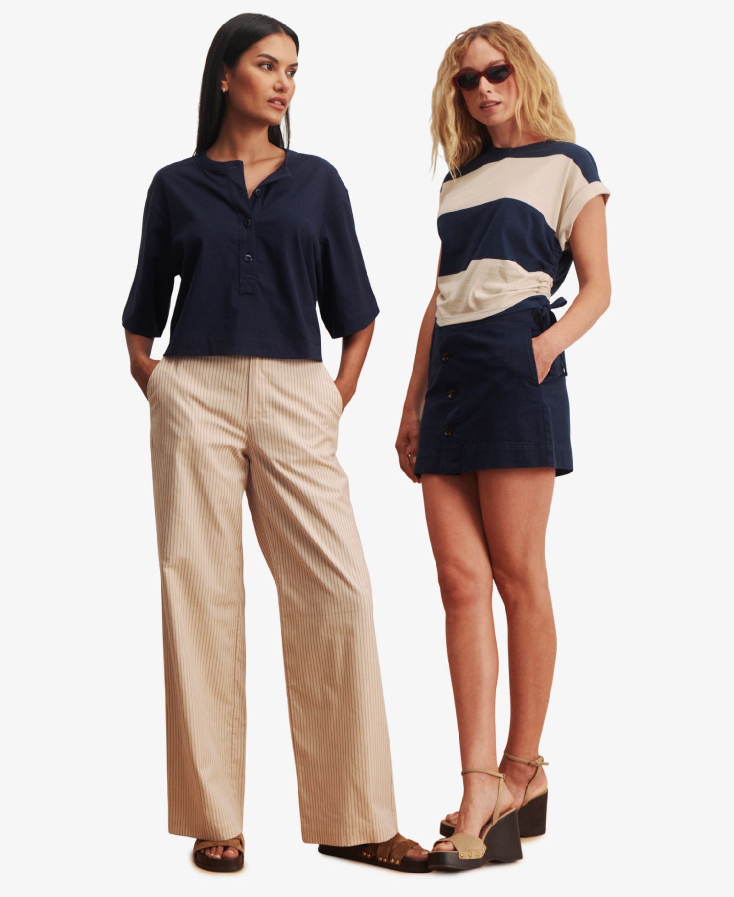Women's Ruched Crewneck T-Shirt