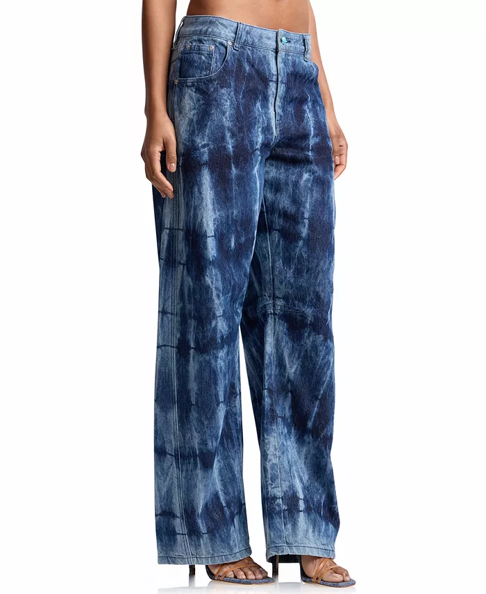 Women's Tie Dye Jeans - thumbnail 4
