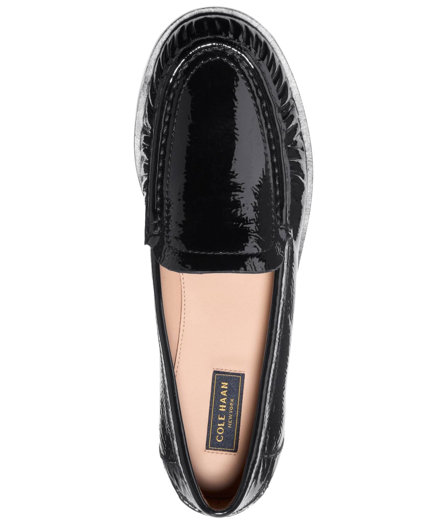 Женские туфли Cole Haan Dreya Venetian Slip-On, цвет: Чёрная лаковая кожа — фото 4