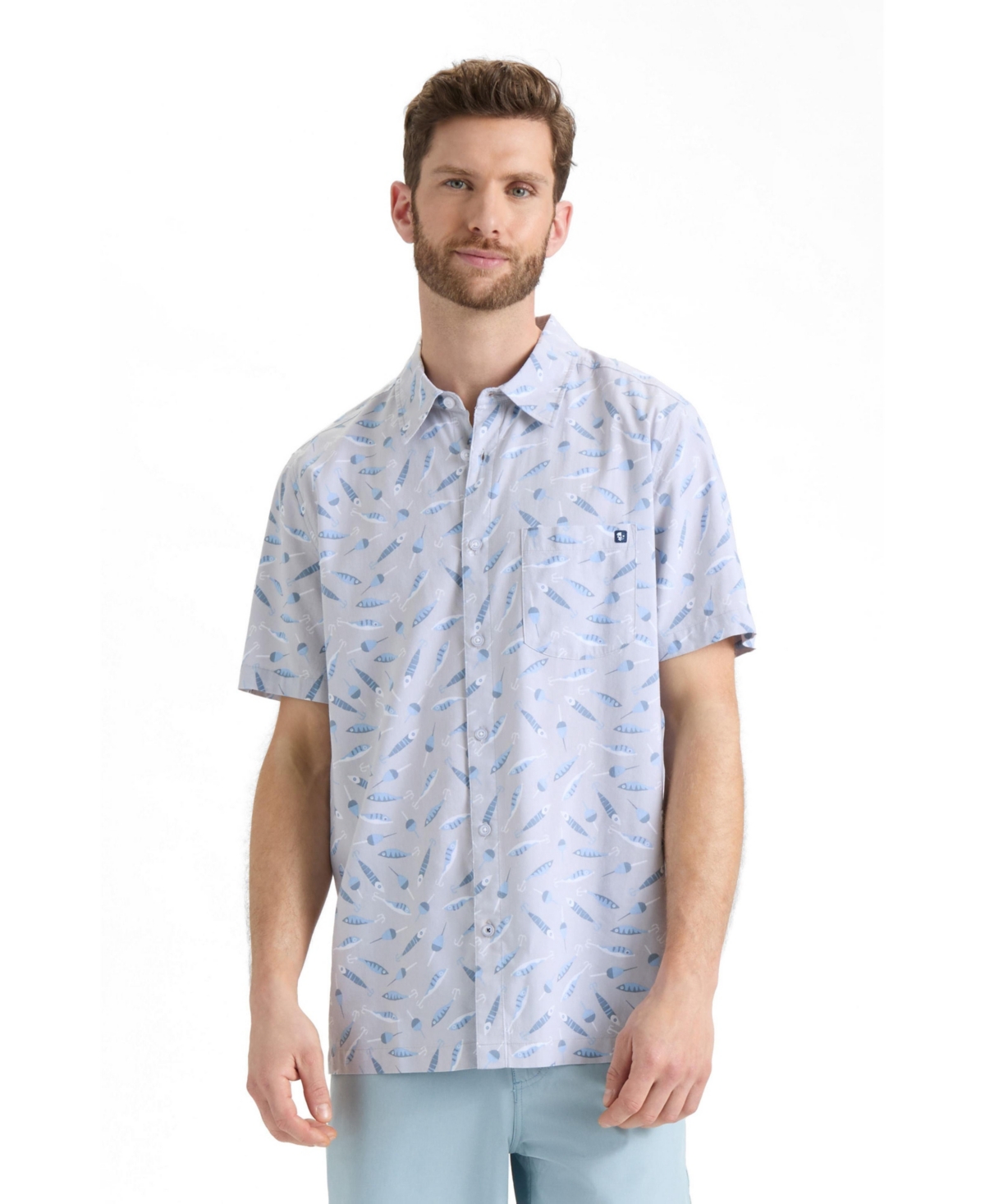 Salt Life Men's Tempting Tackle Woven Short Sleeve Shirt