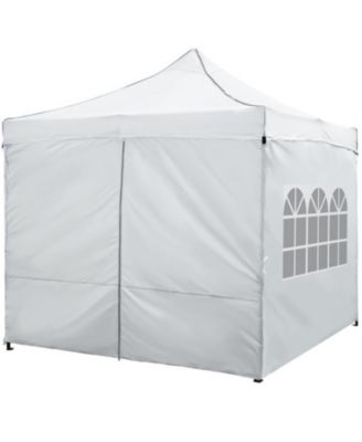 10 x 10 Feet Pop up Canopy Tent With 4 Removable Sidewalls And Wheeled Bag