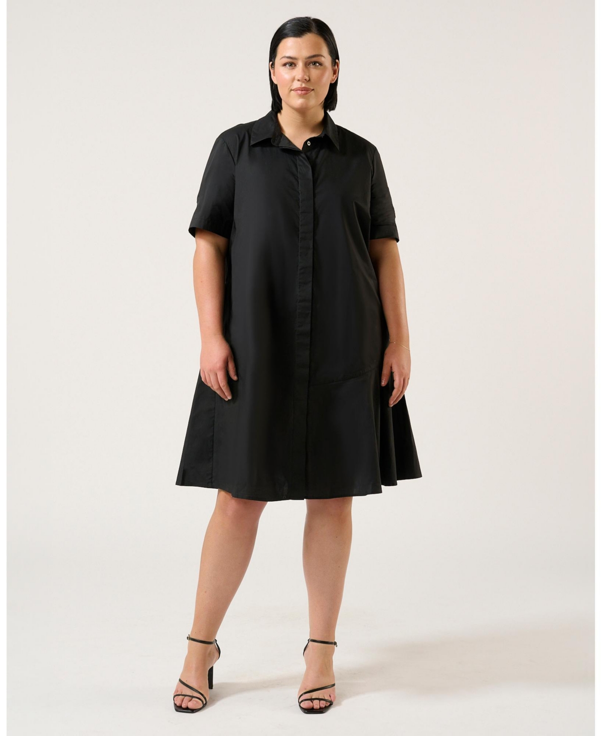 Estelle Obsidian Mini Shirt Dress