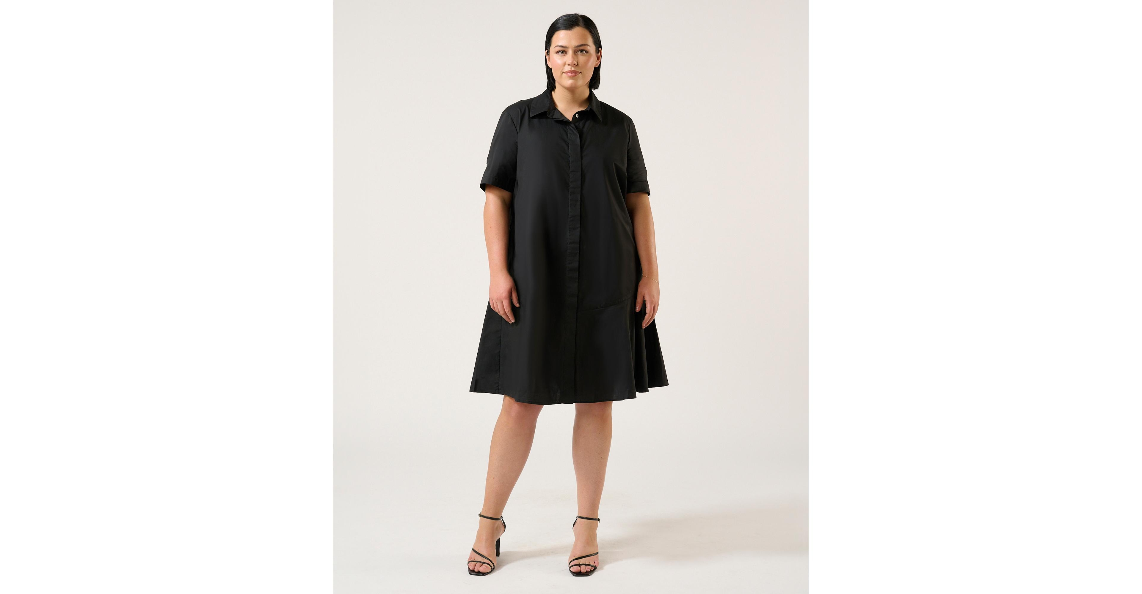 Estelle Obsidian Mini Shirt Dress