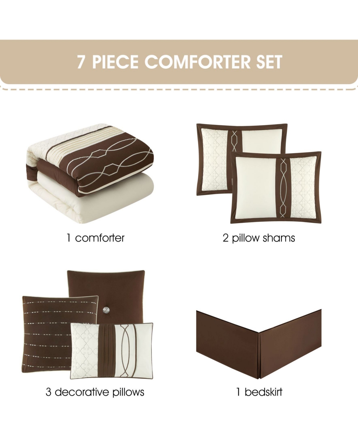 Stratford Park Penley 7-Pc. Comforter Set