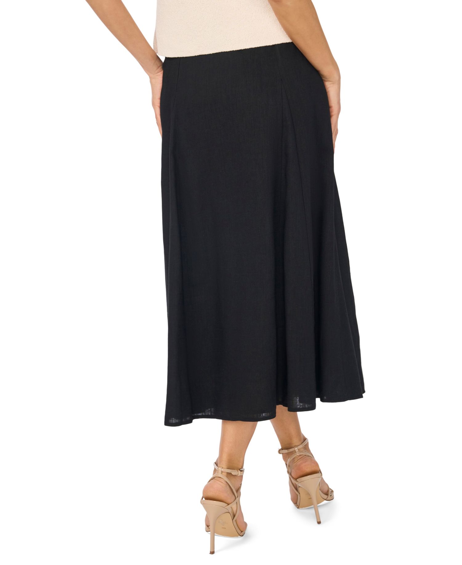 Women's Belted Midi Skirt