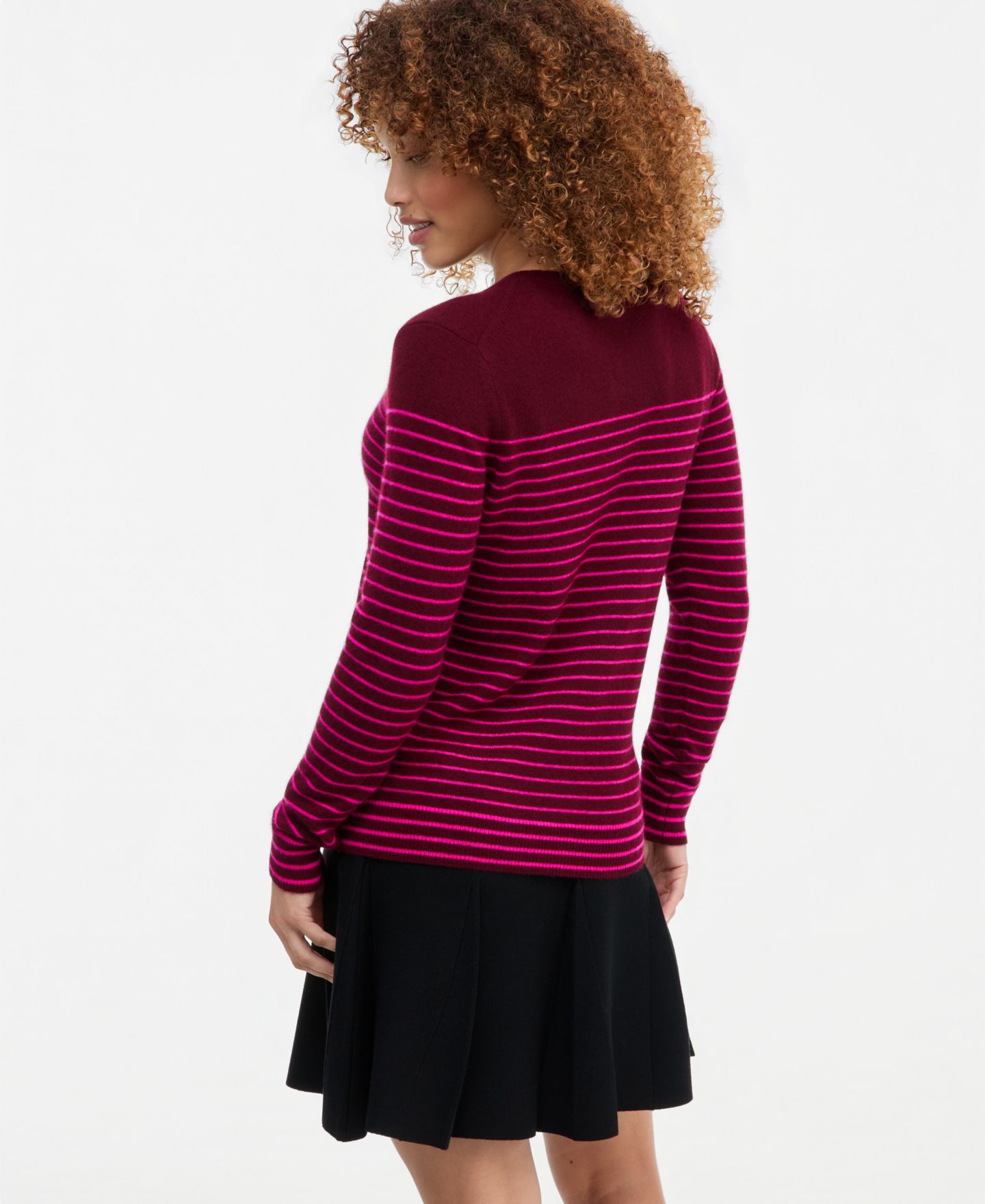 Женский свитер Charter Club Petite Breton-Stripe Cashmere Crewneck, цвет: Crantini — фото 2
