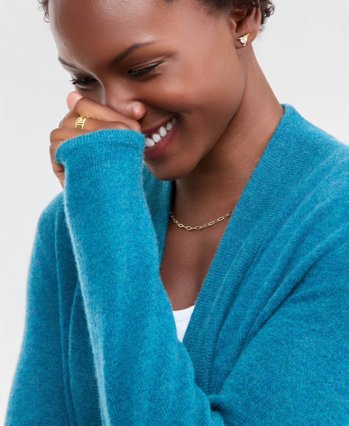 Charter Club Petite Open Front Cashmere Cardigan with Side Slits, Macy's Exclusive