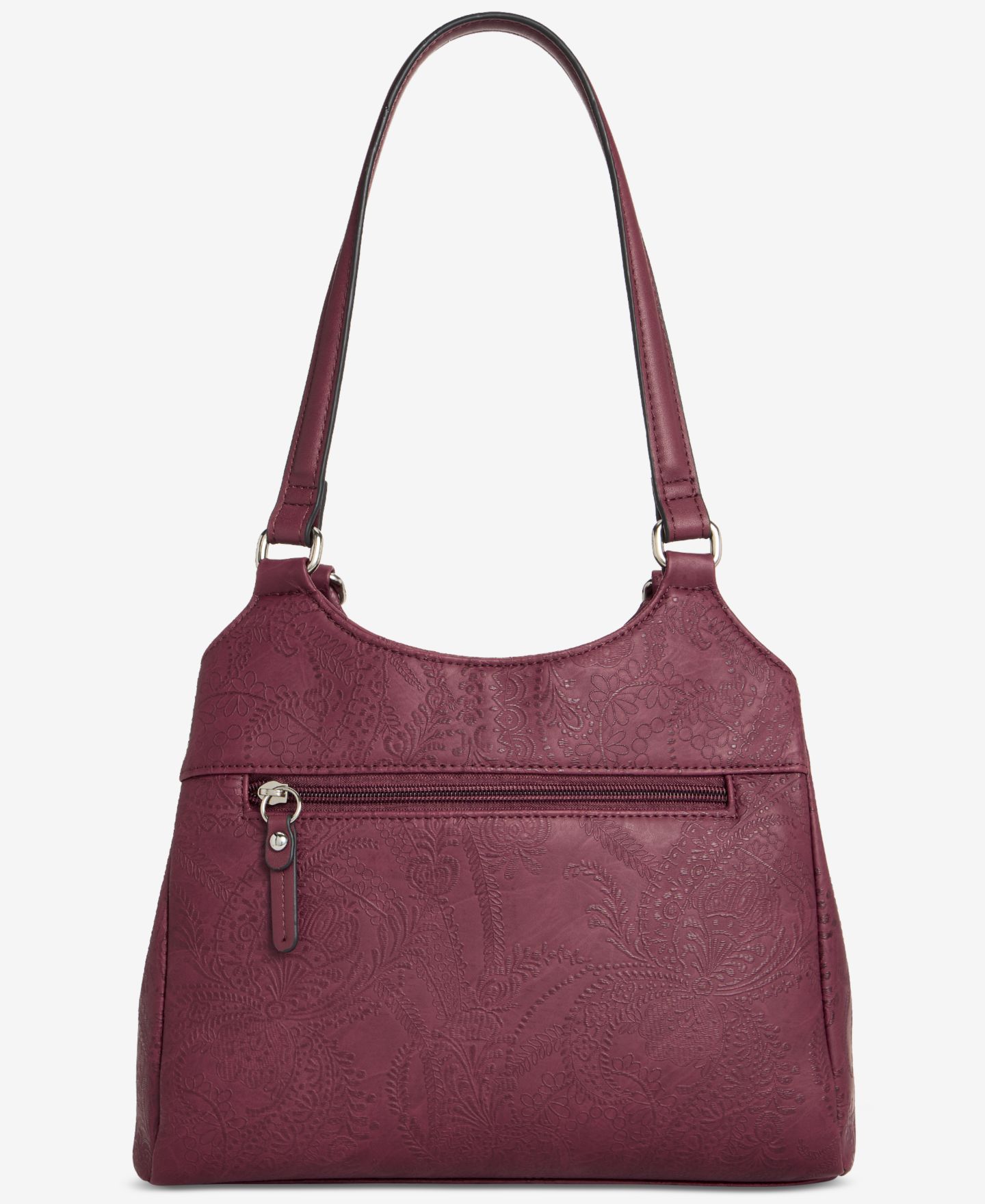 Женская сумка Giani Bernini Paisley Promo 4-Poster Handbag, цвет: Бордо — фото 3