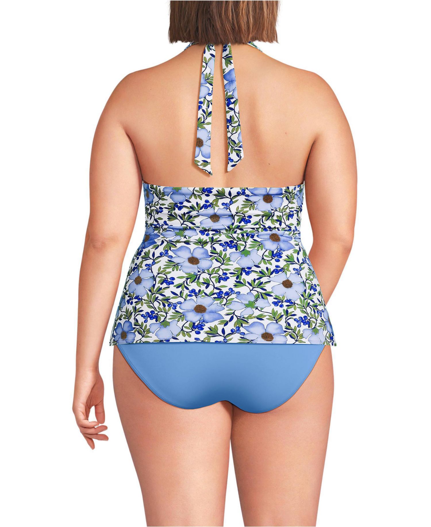 Women's Twist Halter Tankini Top