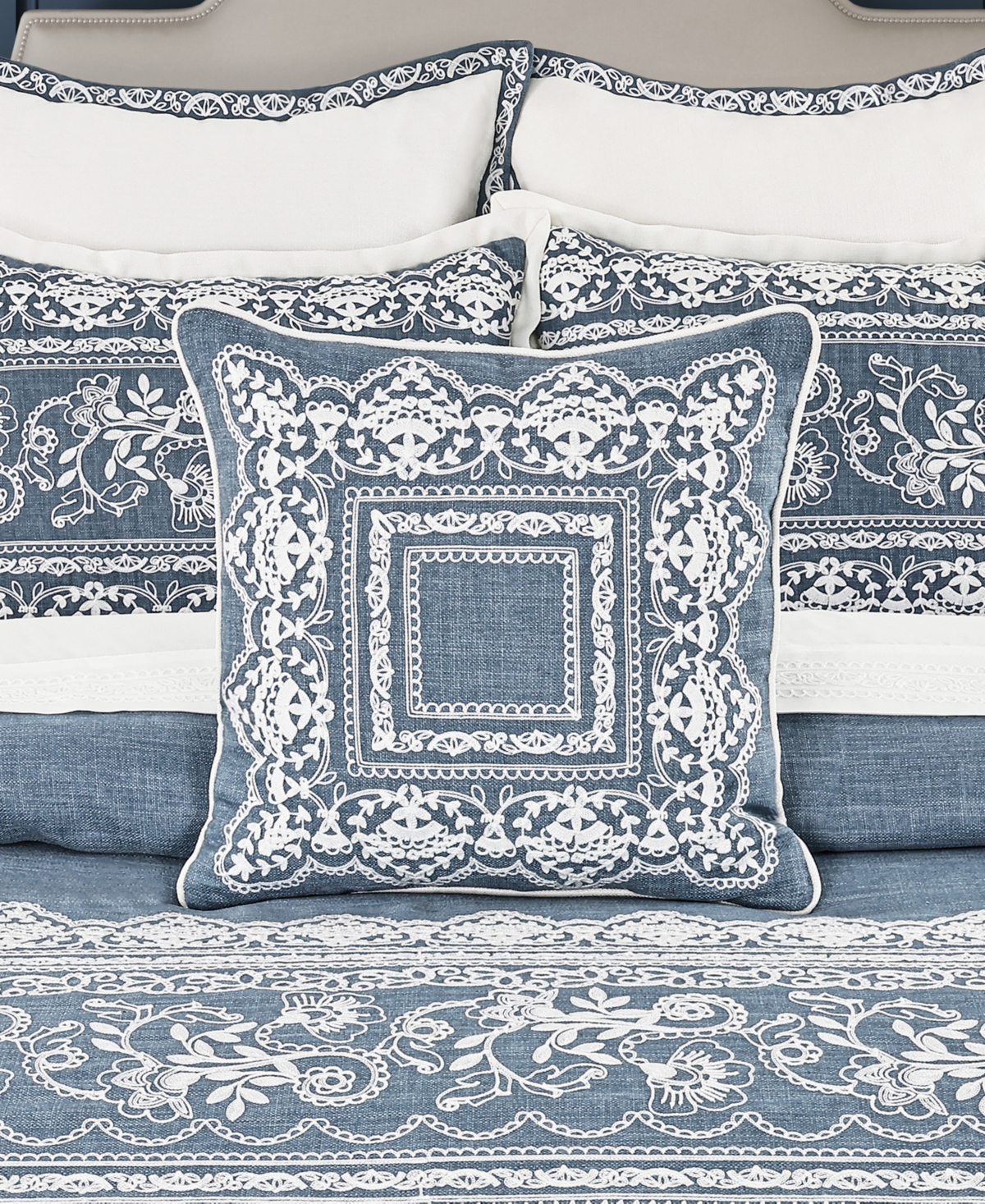 J Queen New York Chantalee Square Decorative Pillow, 18" x 18"