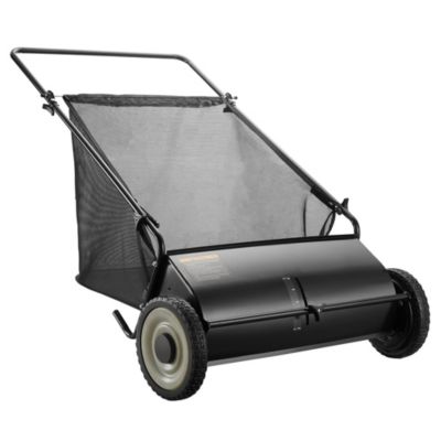 26 in Push Lawn Sweeper with 2.6 cu ft Leaf and Grass Collector