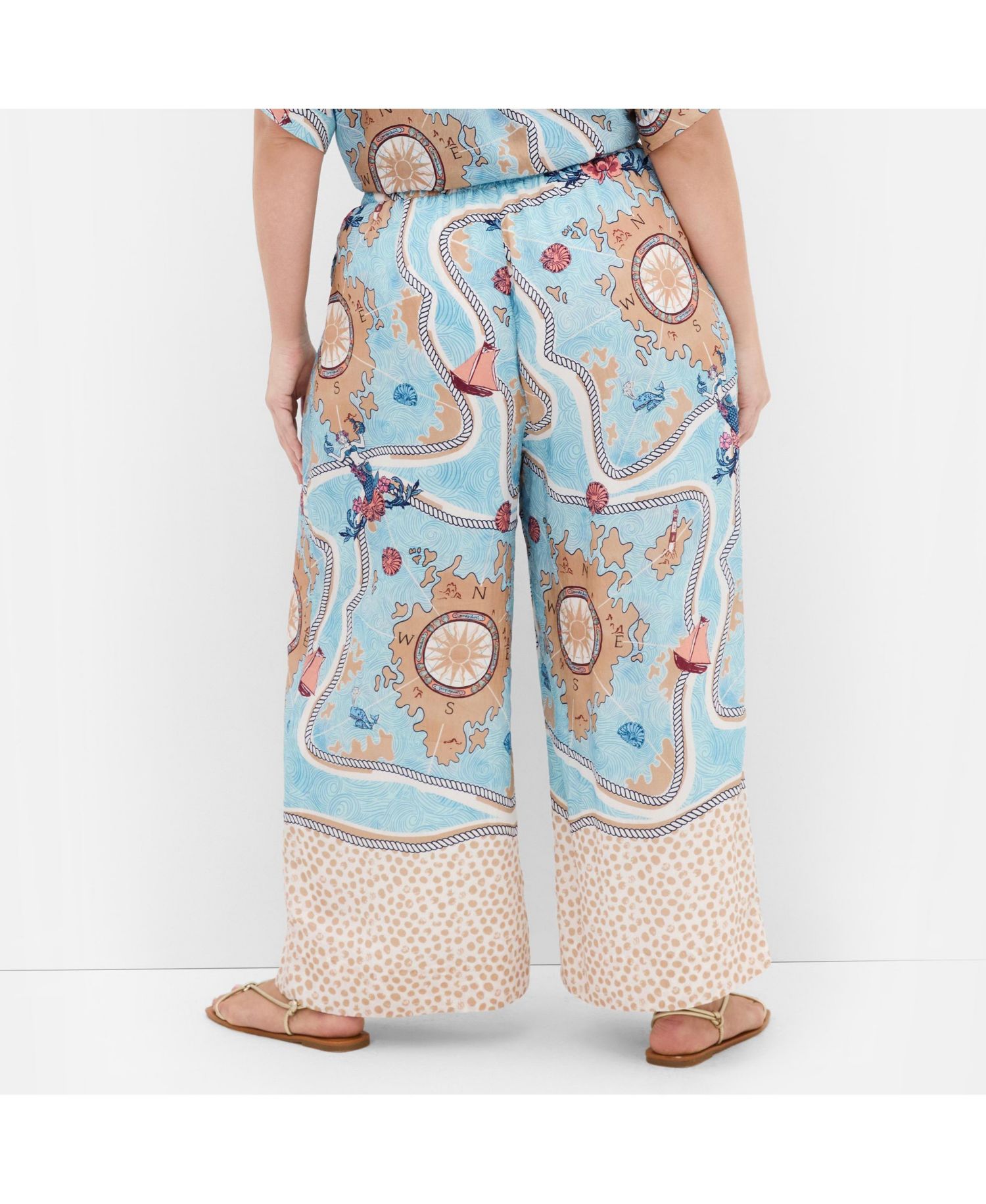 Women's Postcard Wide Leg Pant