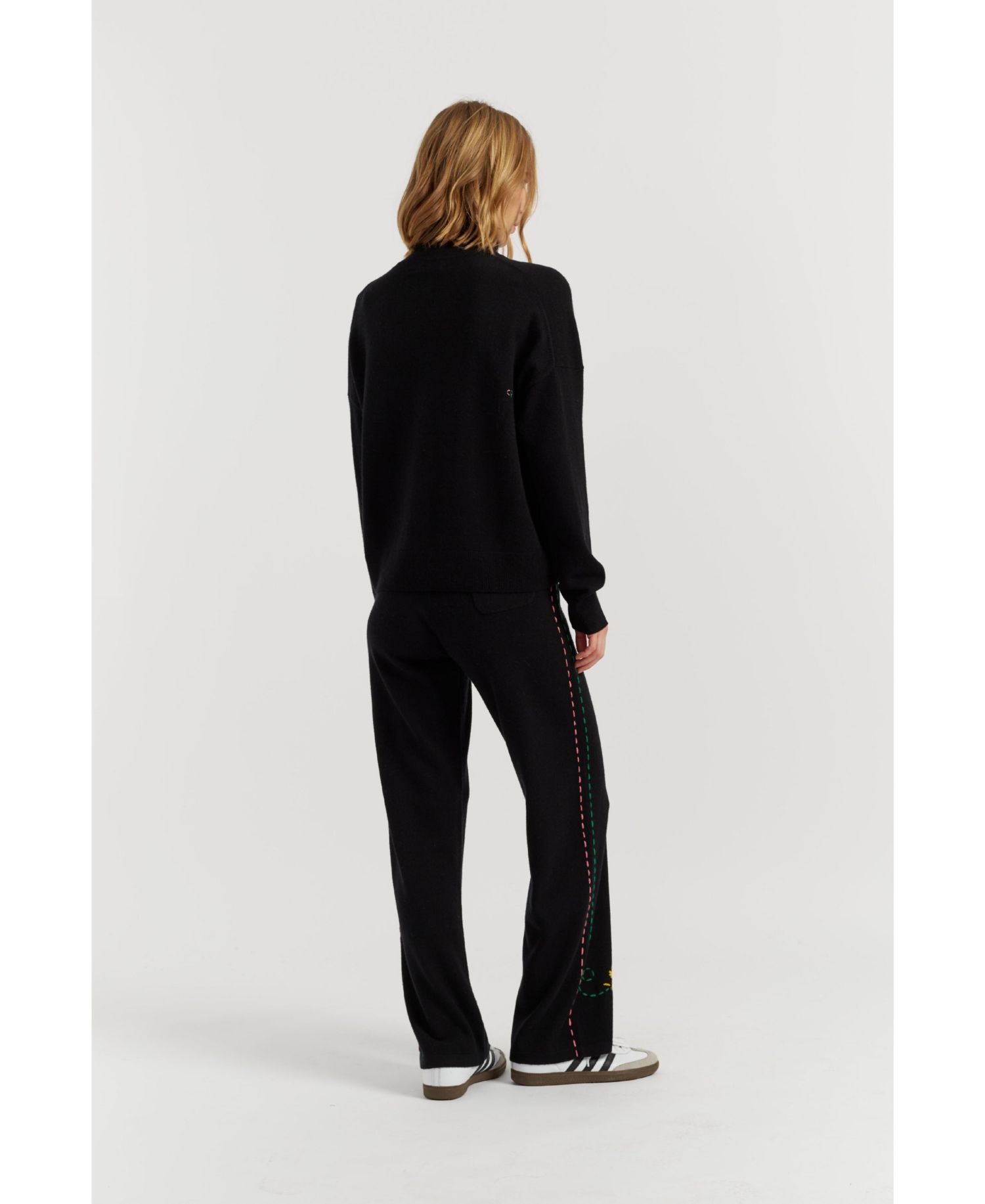 Women's Wool-Cashmere Woodstock Roll Neck Sweater