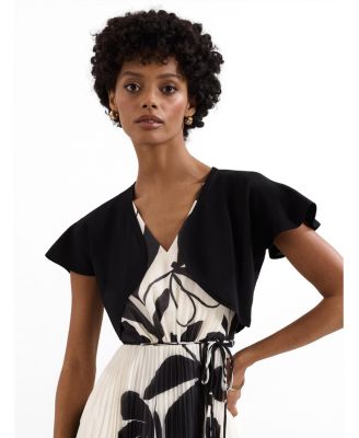 Women's Myra Cropped Fluted Sleeve Cardigan
