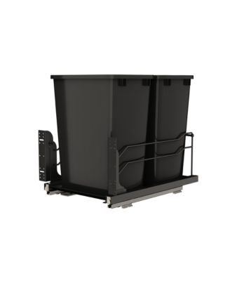 Double Pull Out Trash Can 35 Qt with Soft-Close, 53WC-1835SCDM-217