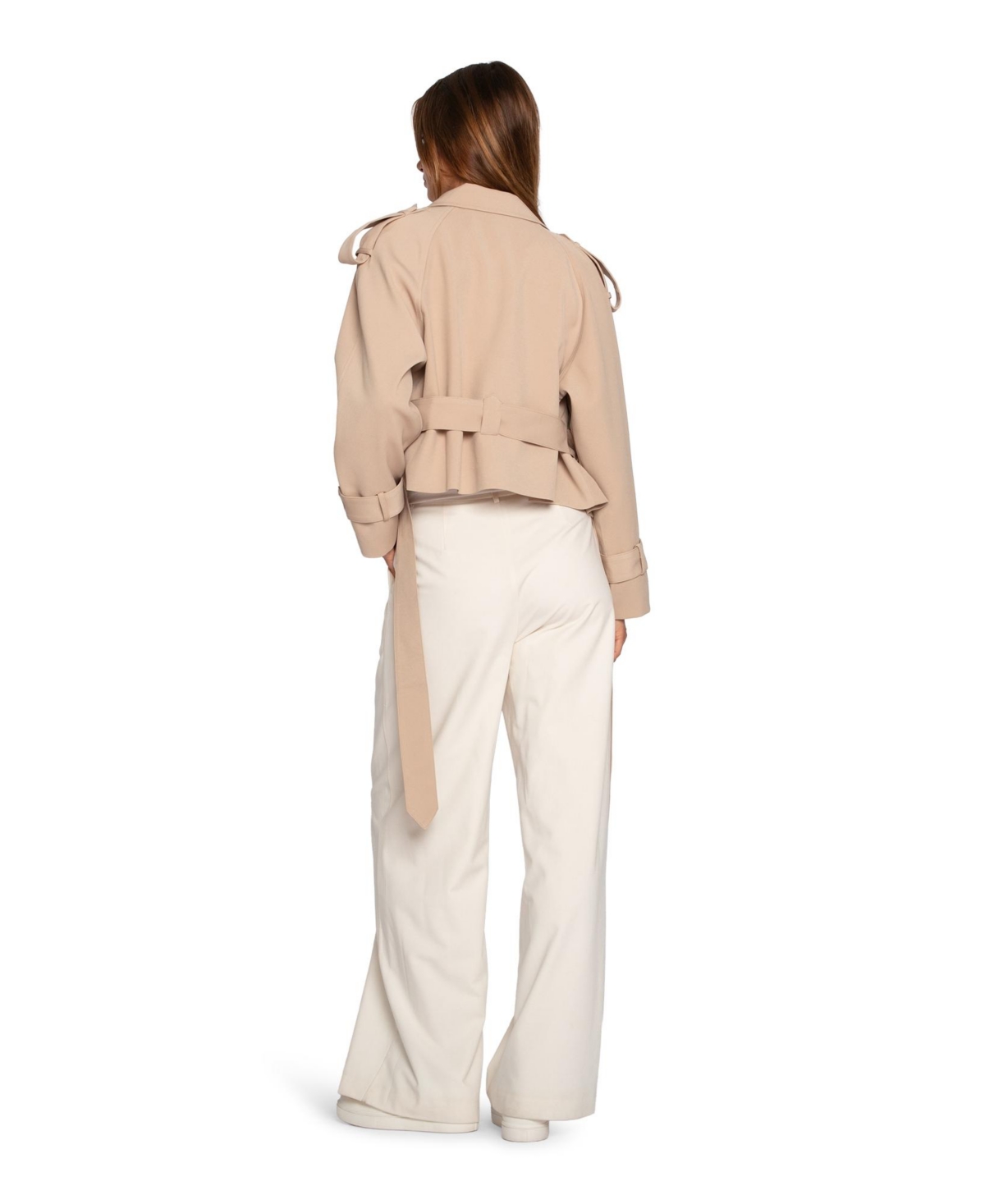 Belle & Bloom Women's Fast Car Cropped Trench