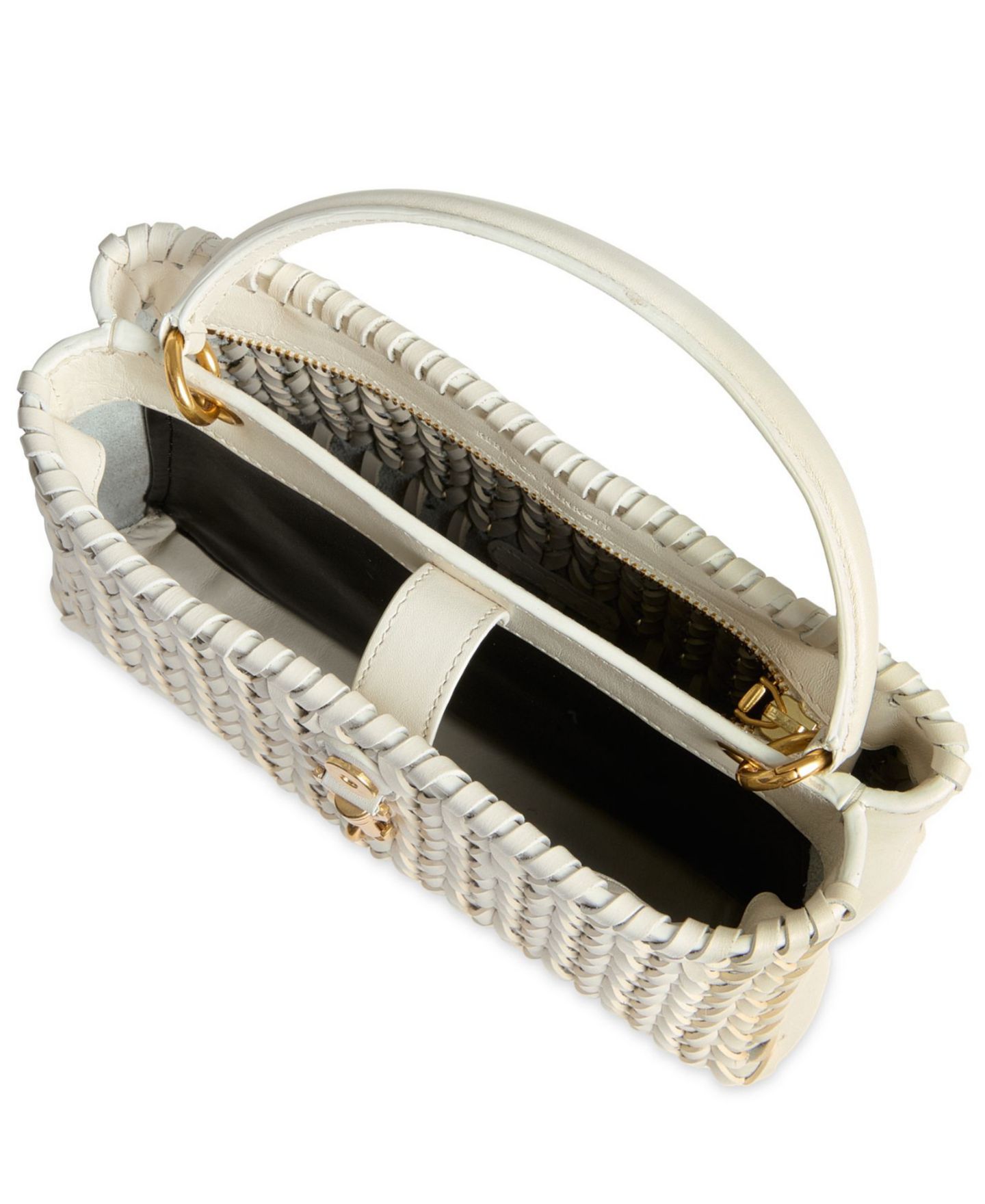 Женская сумка Rebecca Minkoff Megan Small Top Handle Satchel Handbag, цвет: Фарфоровый — фото 3