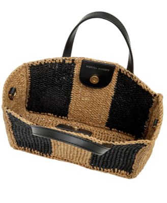 Rebecca Minkoff Raffia Large Tote Handbag - Macy's