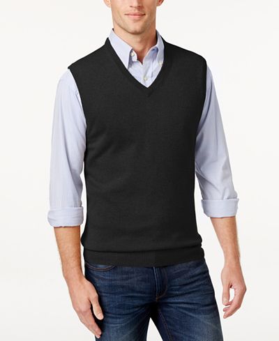Club Room Cashmere Solid Sweater Vest