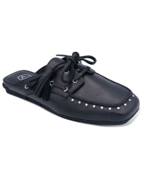 Женские сабо ASH Bavaria Stud Slip-On Mules, цвет: Чёрный