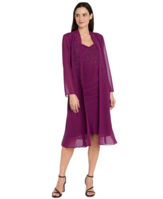 Petite Removable Jacket & Dress 2-Piece Set