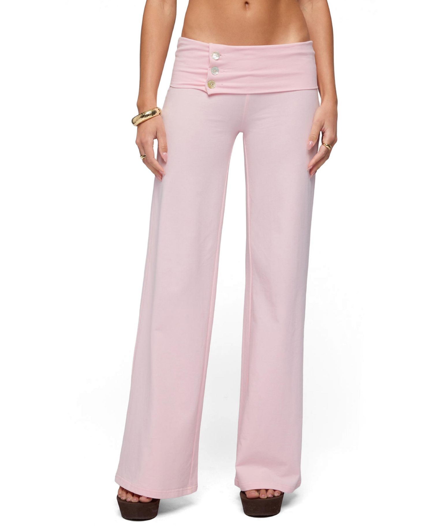 Women's Poppy Foldover Wide Leg Pants