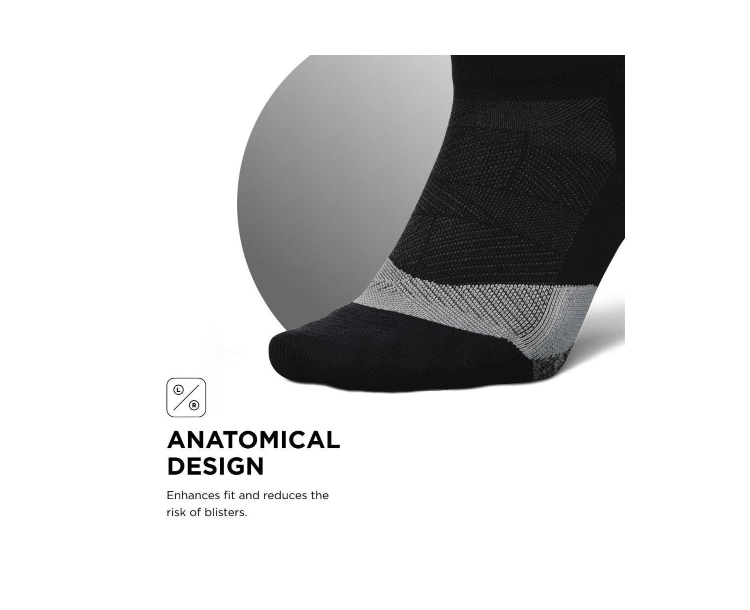 Men's Elite Light Cushion Mini Crew Sock - Sport Sock with Targeted Compression