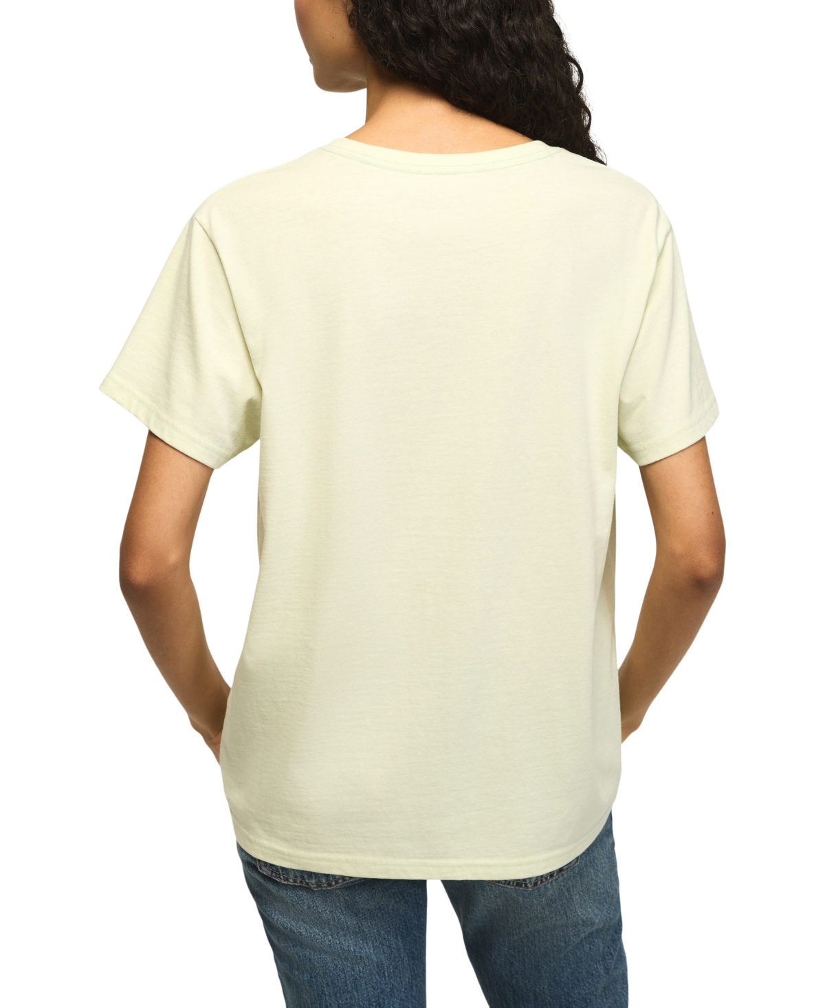 Lucky Brand Women's Floral Botanical Crewneck Boyfriend Top