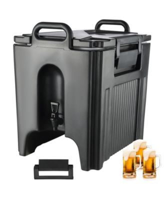Insulated Beverage Dispenser, 10 gal Thermal Drink Server with Two-Stage Faucet