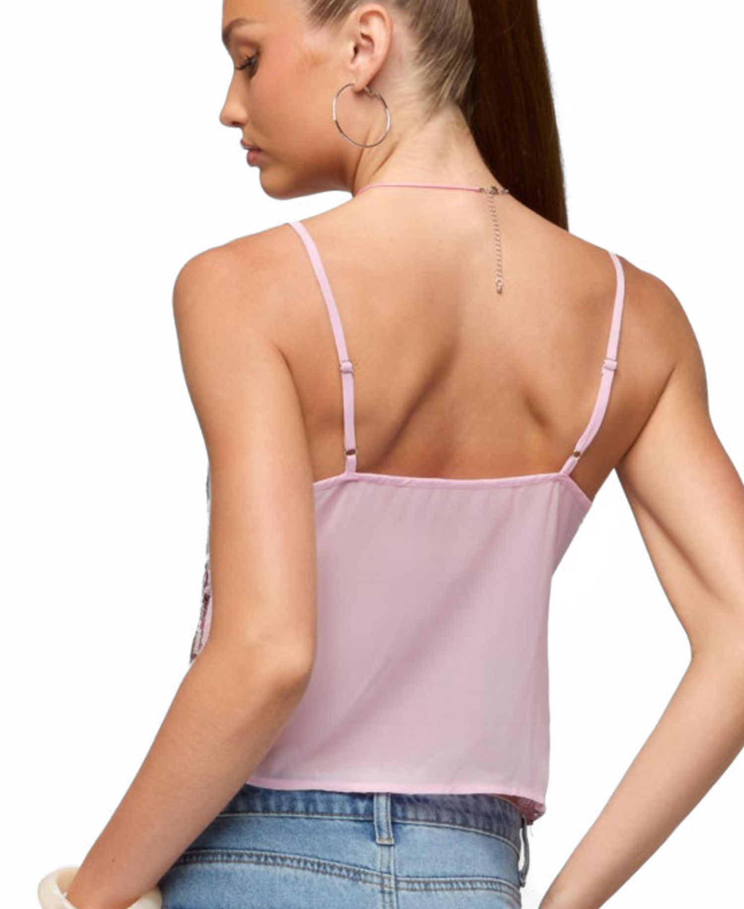 Women's Ceren Abstract Sequin Tank Top