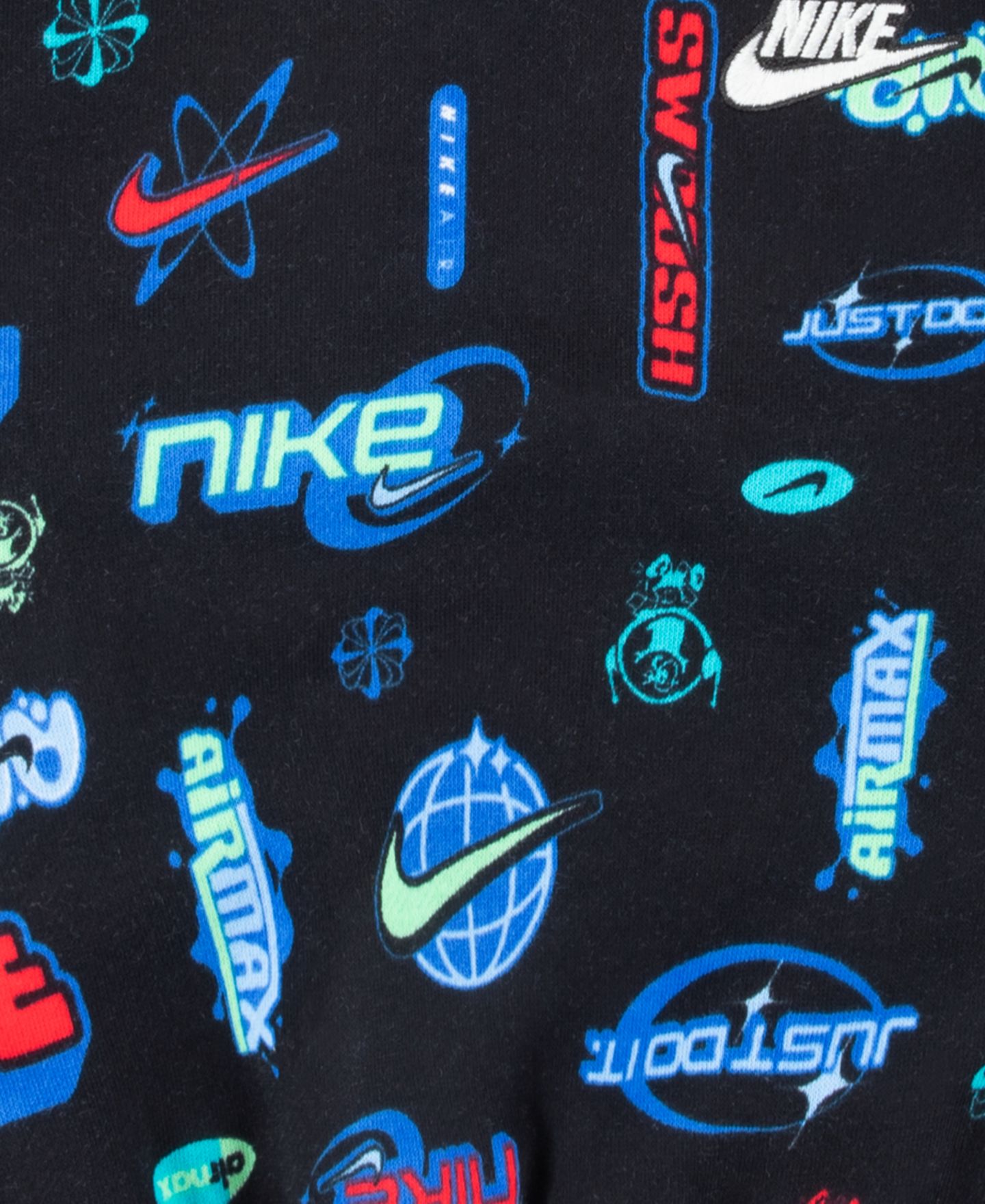 Худи Nike Logo Printed Pullover для мальчиков, цвет: Чёрный — фото 3