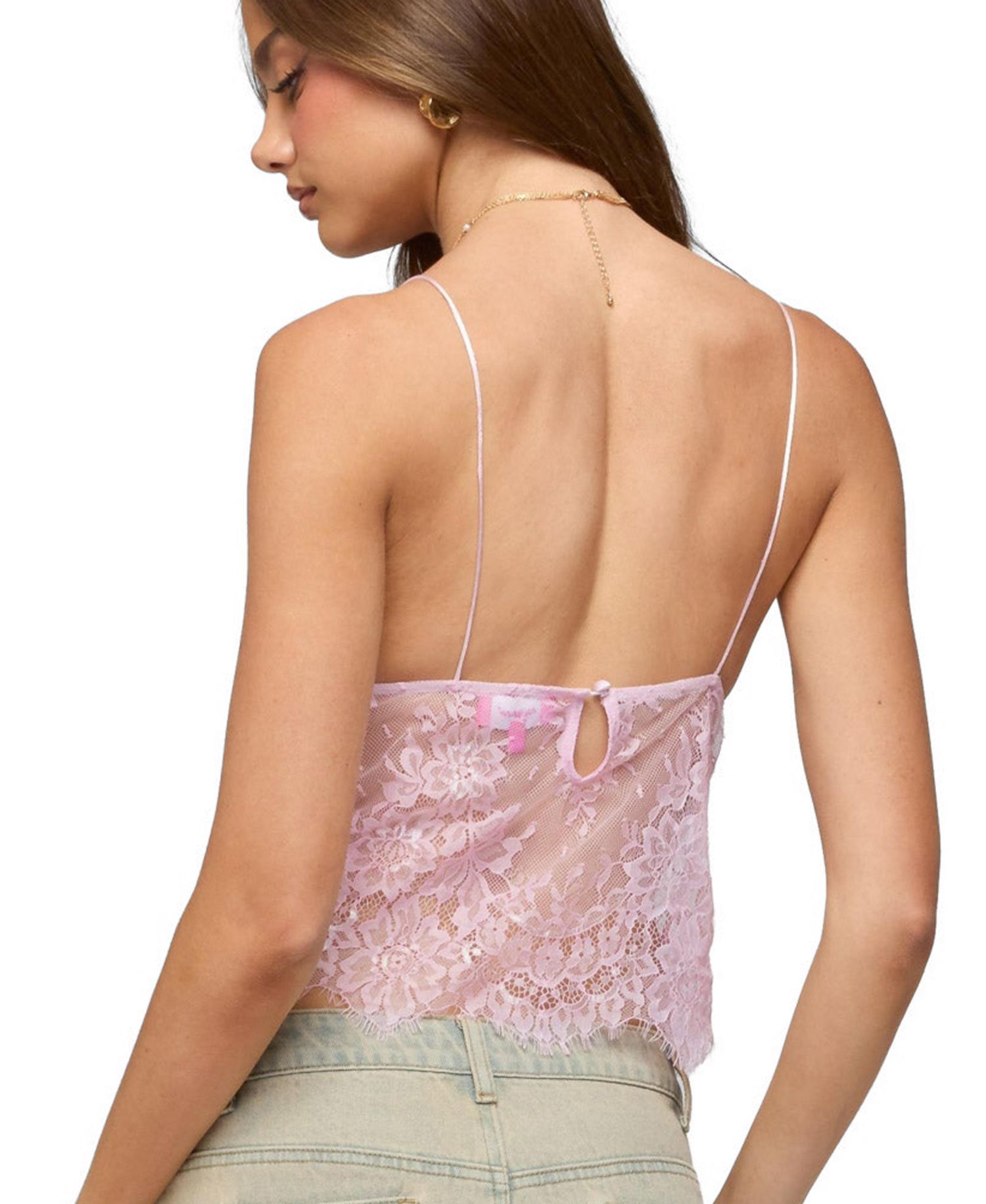 Women's Ottilie Lace and Satin Effect Top