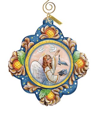 Hand Painted Scenic Ornament Beautiful Peace