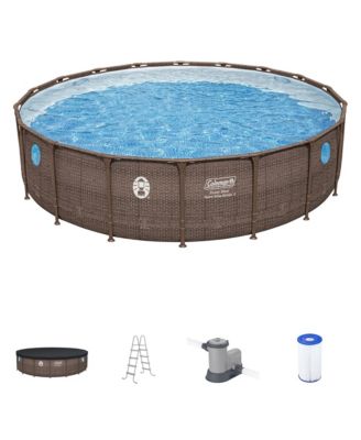 Power Steel Swim Vista Above Ground Swimming Pool Set