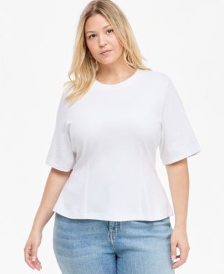 Plus Size Tie-Back Top