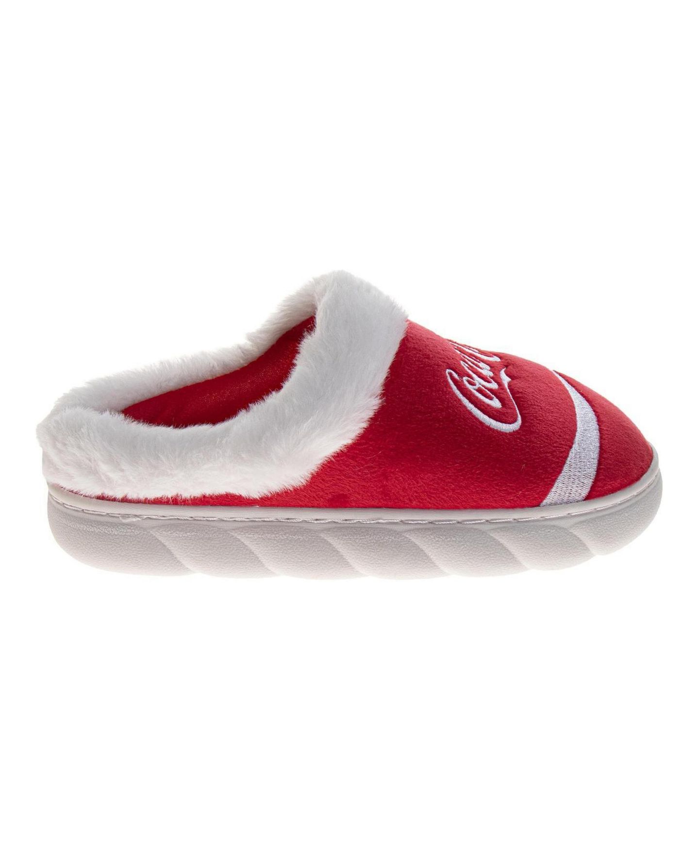 Женские тапочки Coca-Cola Classic Logo Casual Slippers for Soft Cozy Stylish Indoor Comfort Footwear, цвет: Красный белый — фото 2