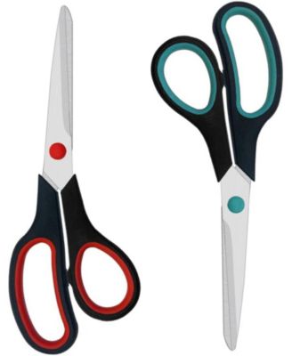 2-Pack All-Purpose Scissors for Office Home School Crafts